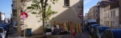l'angle de la rue du coin et de la rue d'Arcole avant l'intervention